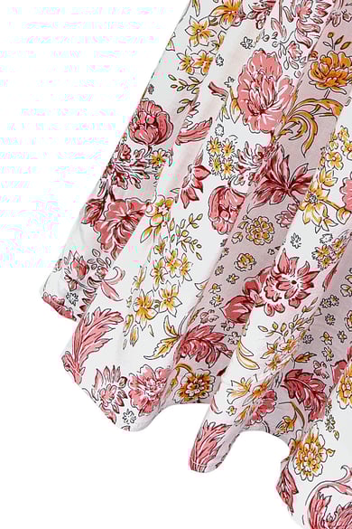 Maxikleid Vintage Blumen Rot S h5 Bild7